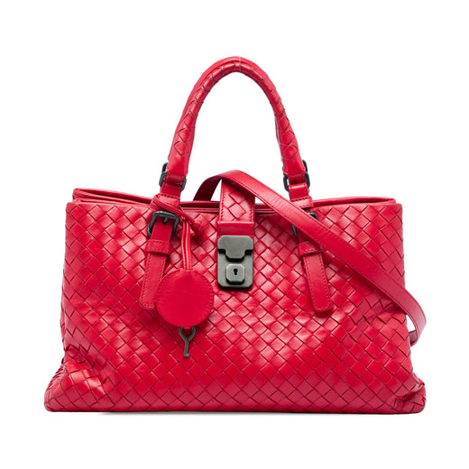 Small Nappa Intrecciato Roma Satchel - Image 1