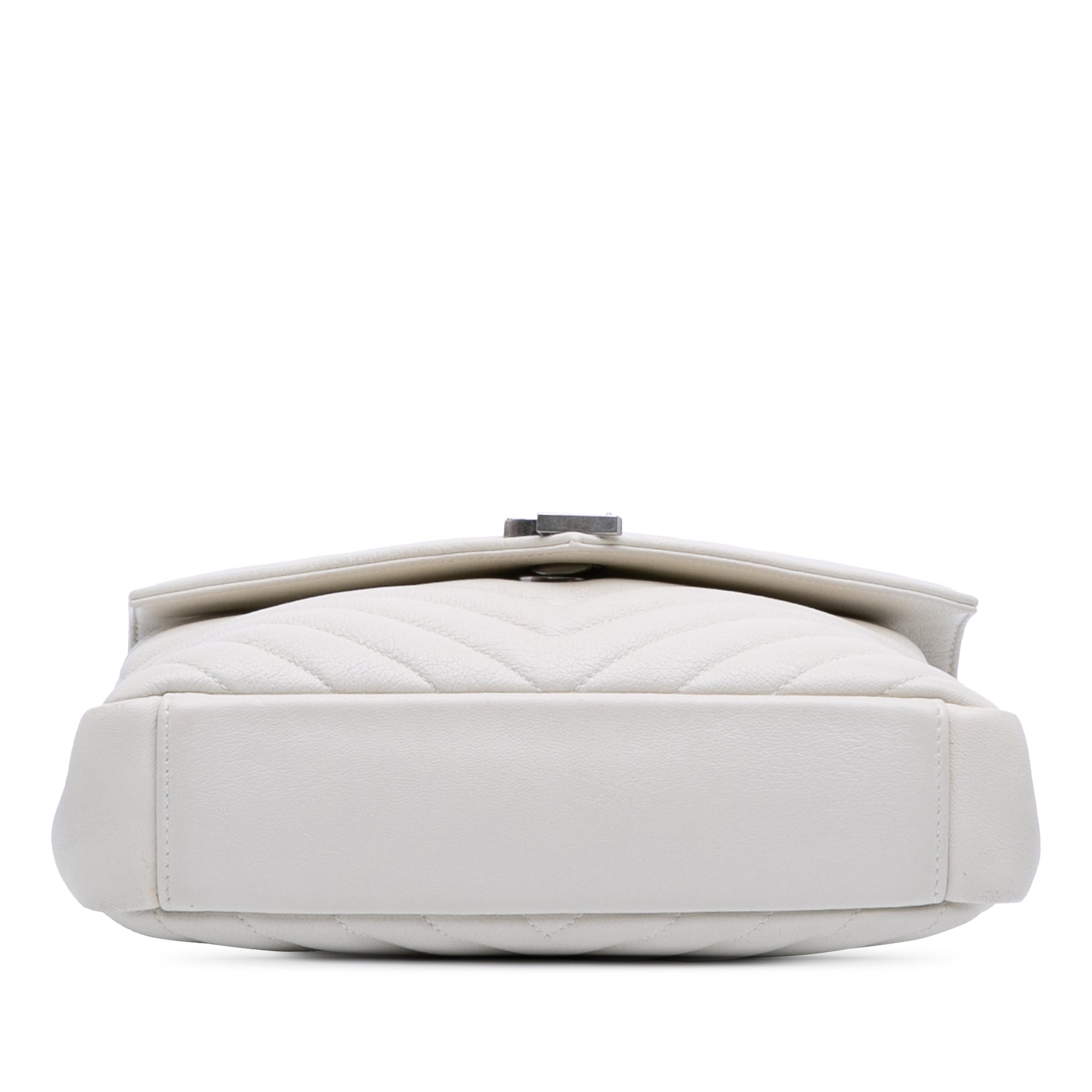 Medium Chevron Sheepskin Monogram College Satchel - Image 3