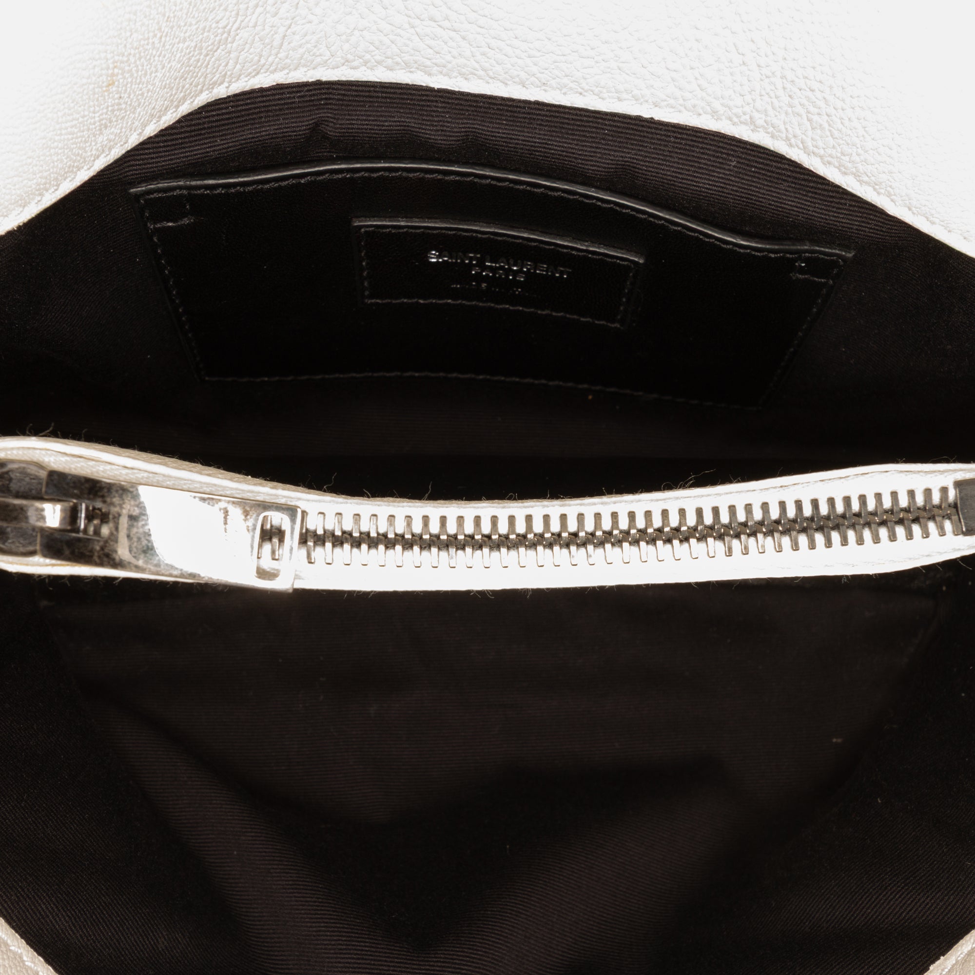 Medium Chevron Sheepskin Monogram College Satchel - Image 4