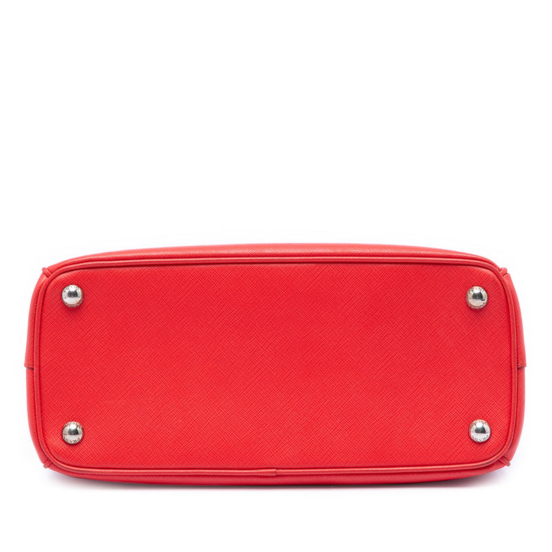 Small Saffiano Lux Galleria Double Zip Satchel - Image 3