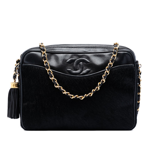 CC Ponyhair and Leather Tassel Camera Bag - Image 1