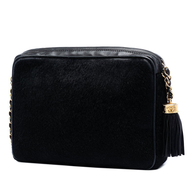 CC Ponyhair and Leather Tassel Camera Bag - Image 2