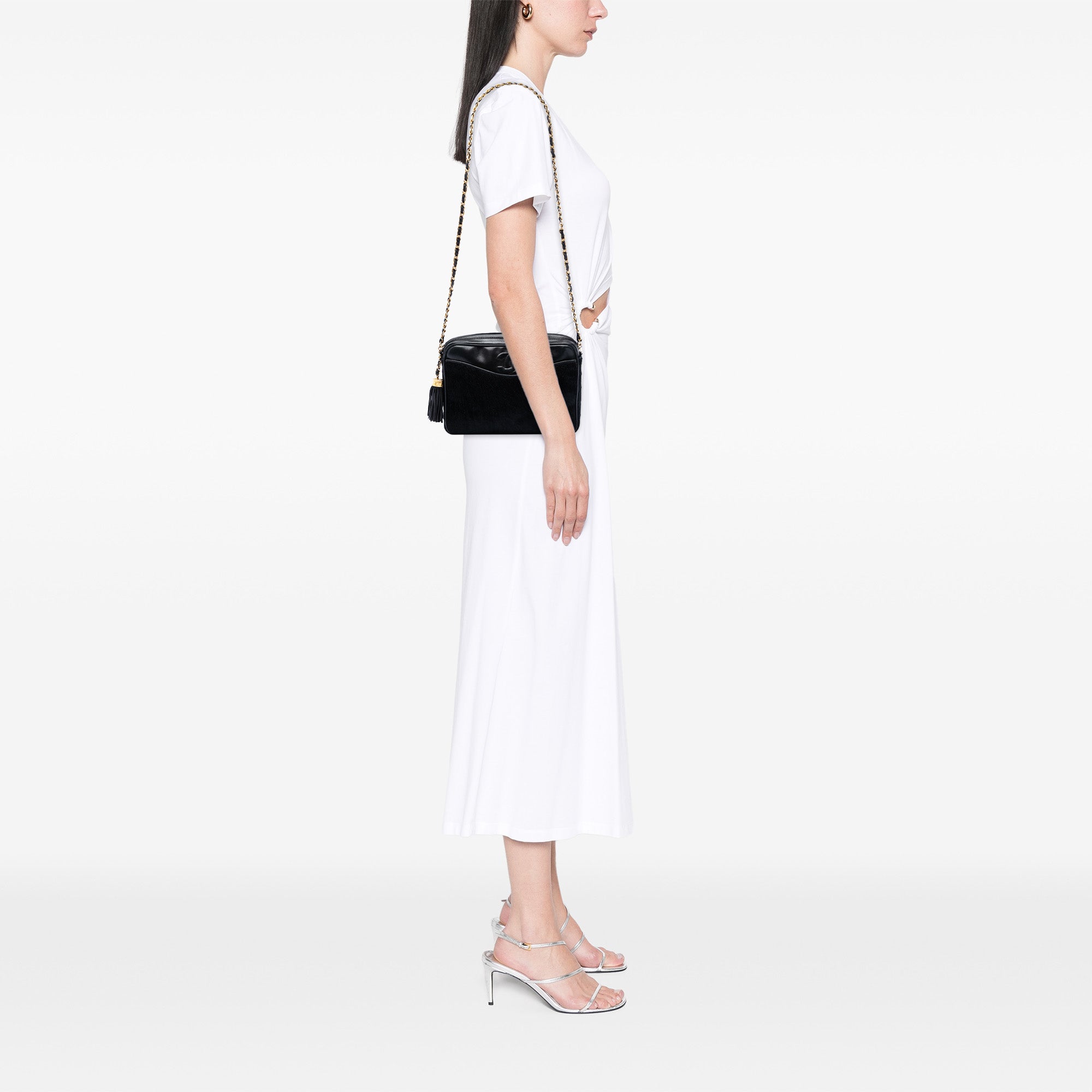 CC Ponyhair and Leather Tassel Camera Bag - Image 5