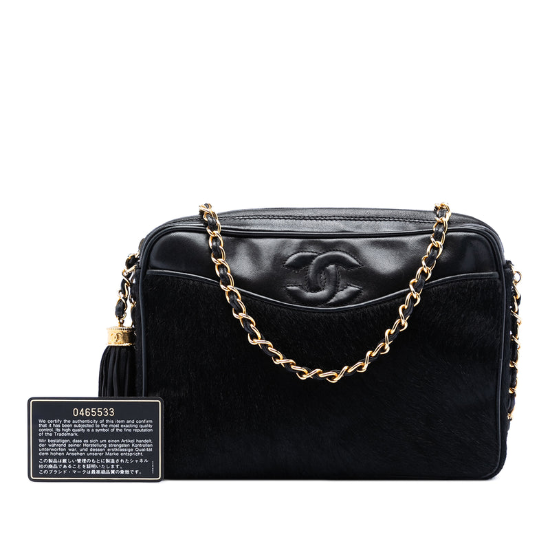 CC Ponyhair and Leather Tassel Camera Bag - Image 6