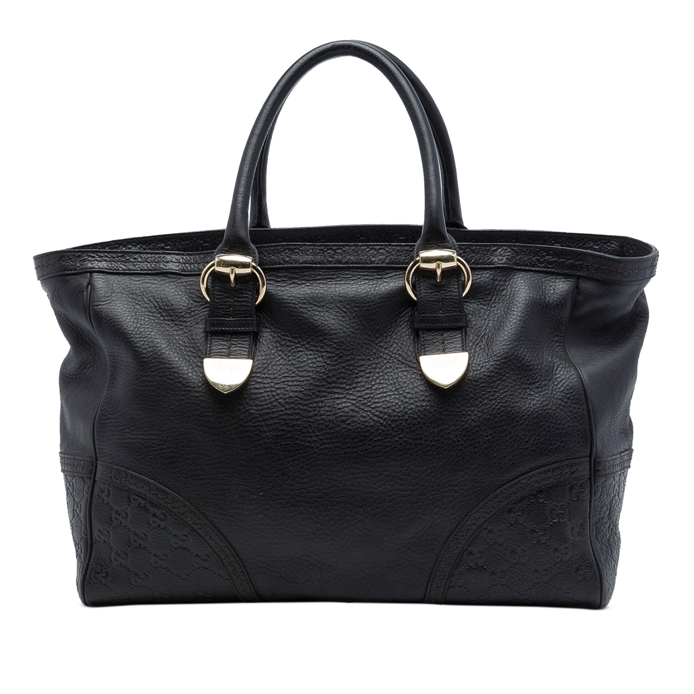 Guccissima Trimmed Calfskin Signoria Tote - Image 1