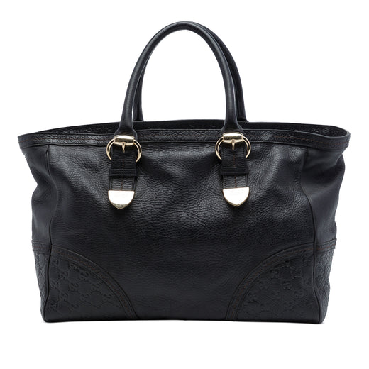 Guccissima Trimmed Calfskin Signoria Tote - Image 1