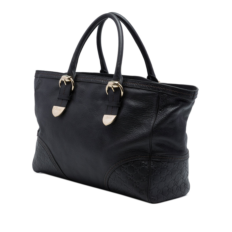 Guccissima Trimmed Calfskin Signoria Tote - Image 2
