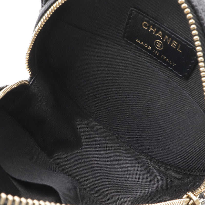 Caviar CC Filigree Round Clutch with Chain - Image 3