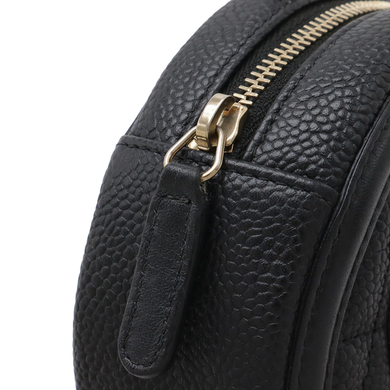 Caviar CC Filigree Round Clutch with Chain - Image 7