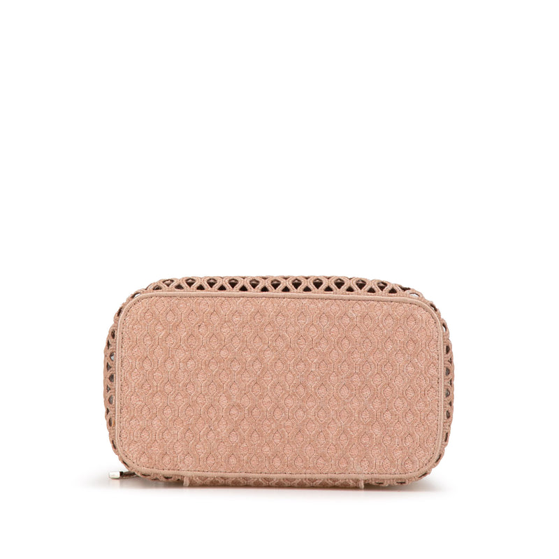 Mesh Embroidered Diortravel Vanity Case - Image 3