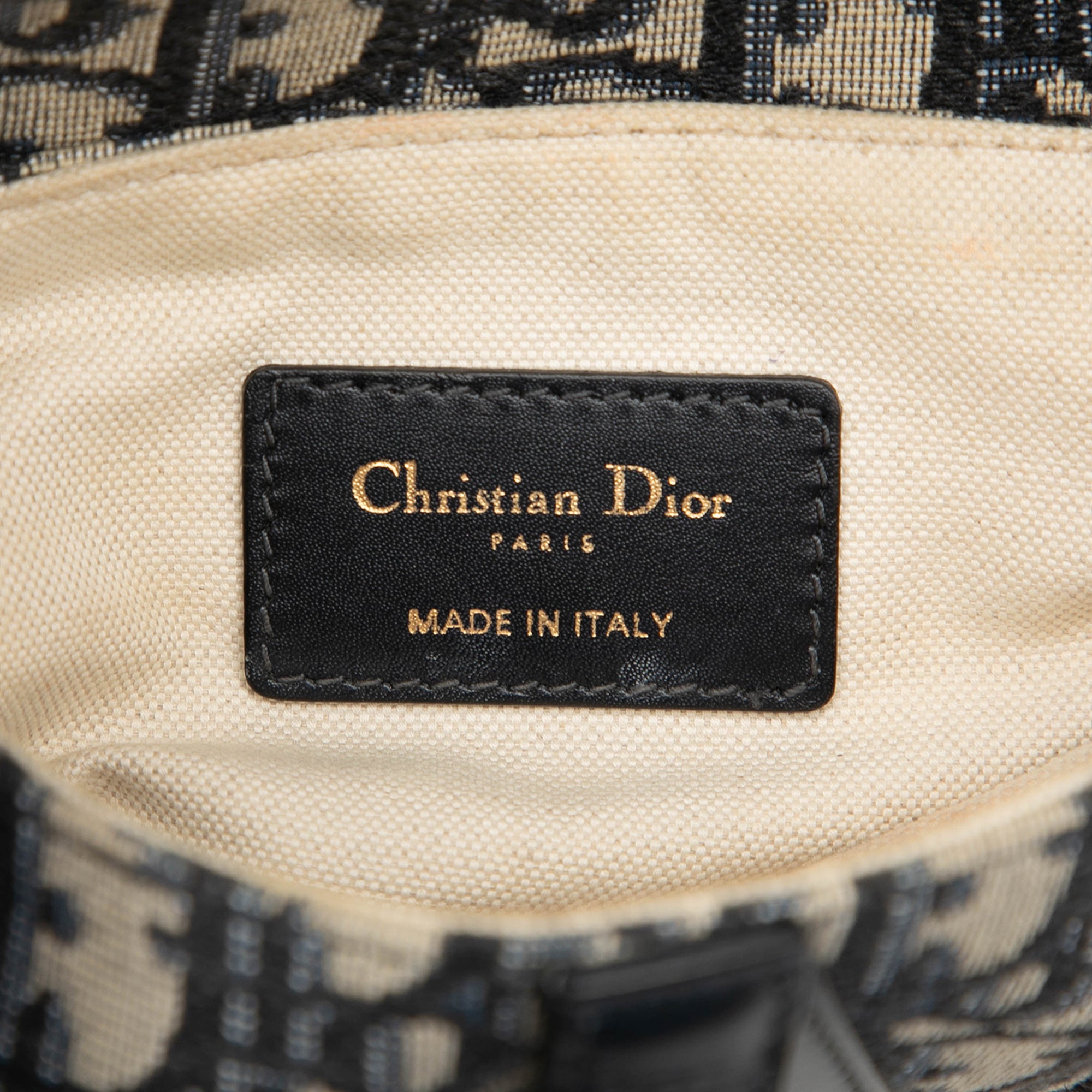 Mini Oblique Canvas Saddle Bag - Image 5
