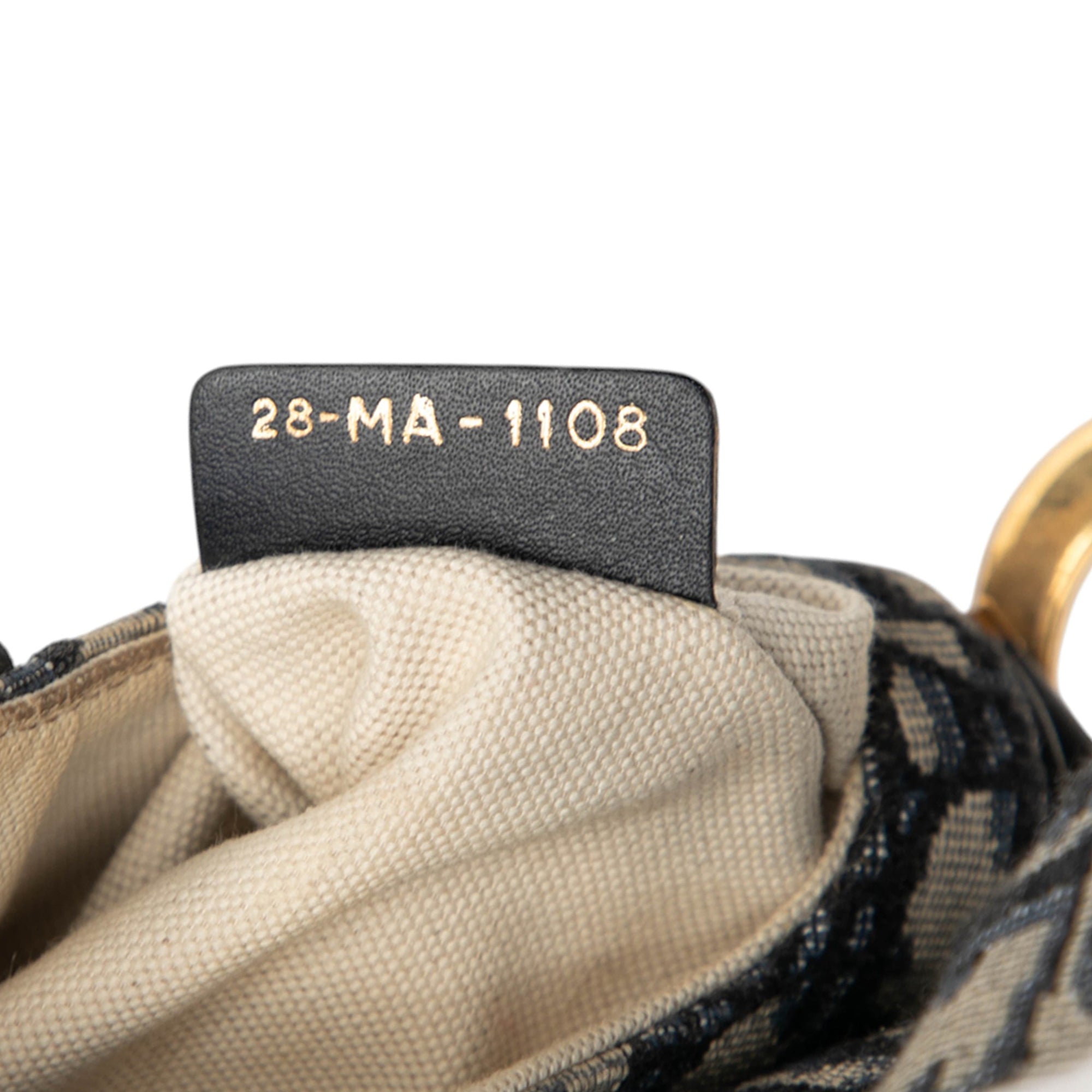 Mini Oblique Canvas Saddle Bag - Image 6