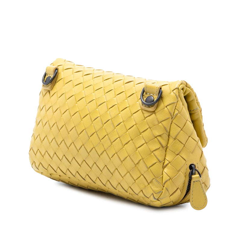 Mini Nappa Intrecciato Expandable Chain Flap Crossbody - Image 2