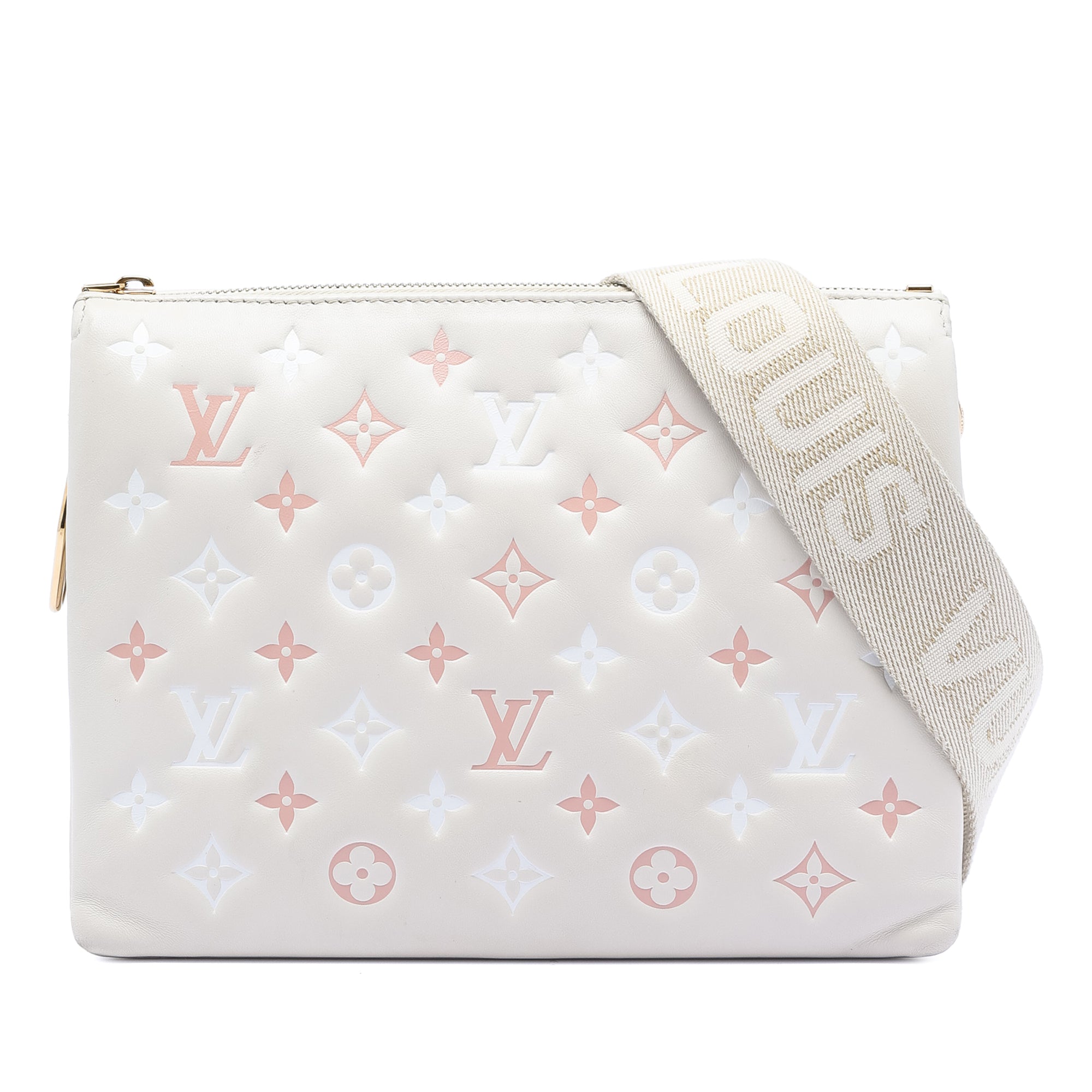 Tricolor Monogram Embossed Lambskin Coussin PM - Image 1