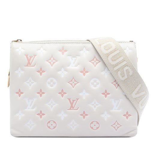 Tricolor Monogram Embossed Lambskin Coussin PM - Image 1