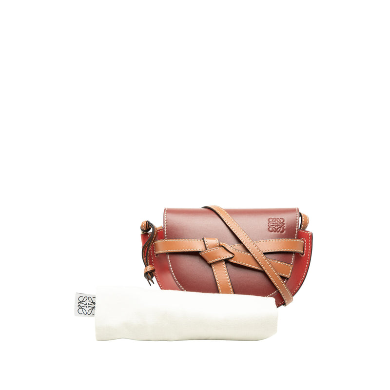 Mini Tricolor Leather Gate Crossbody - Image 7