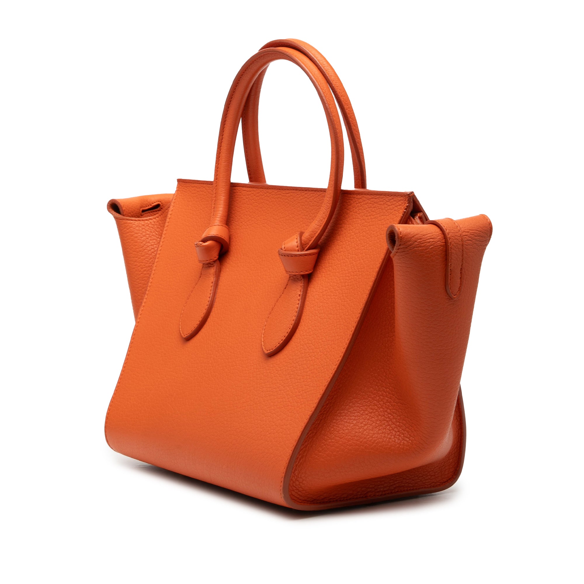 Small Grained Calfskin Tie Knot Handbag - Image 2