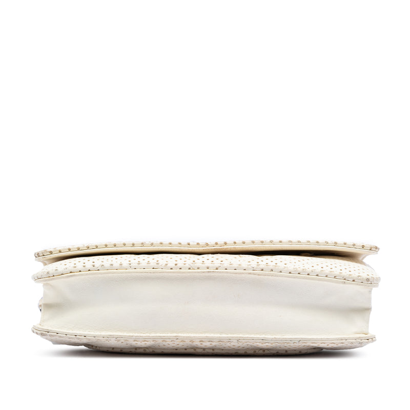 CC Quilted Perforated Lambskin Wallet On Chain - Image 3