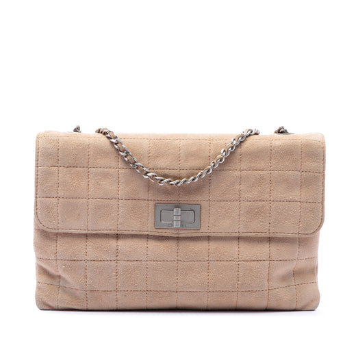 Choco Bar Suede Mademoiselle Turnlock Flap - Image 1