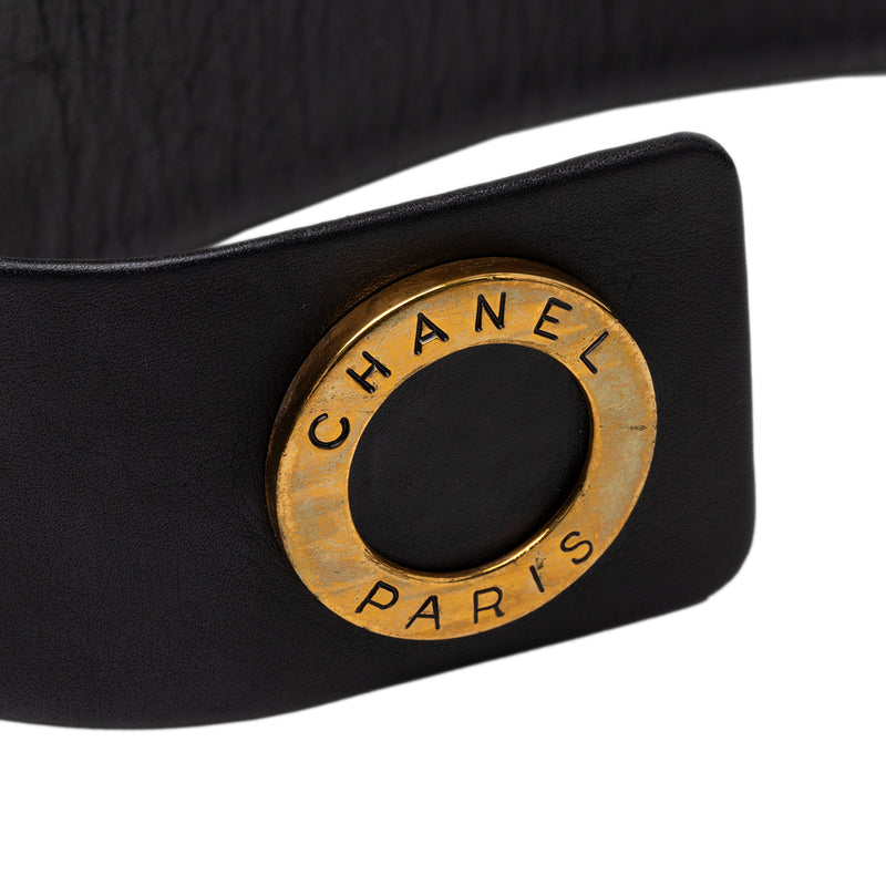 CC Lambskin Chain Buckle Charm Belt - Image 5