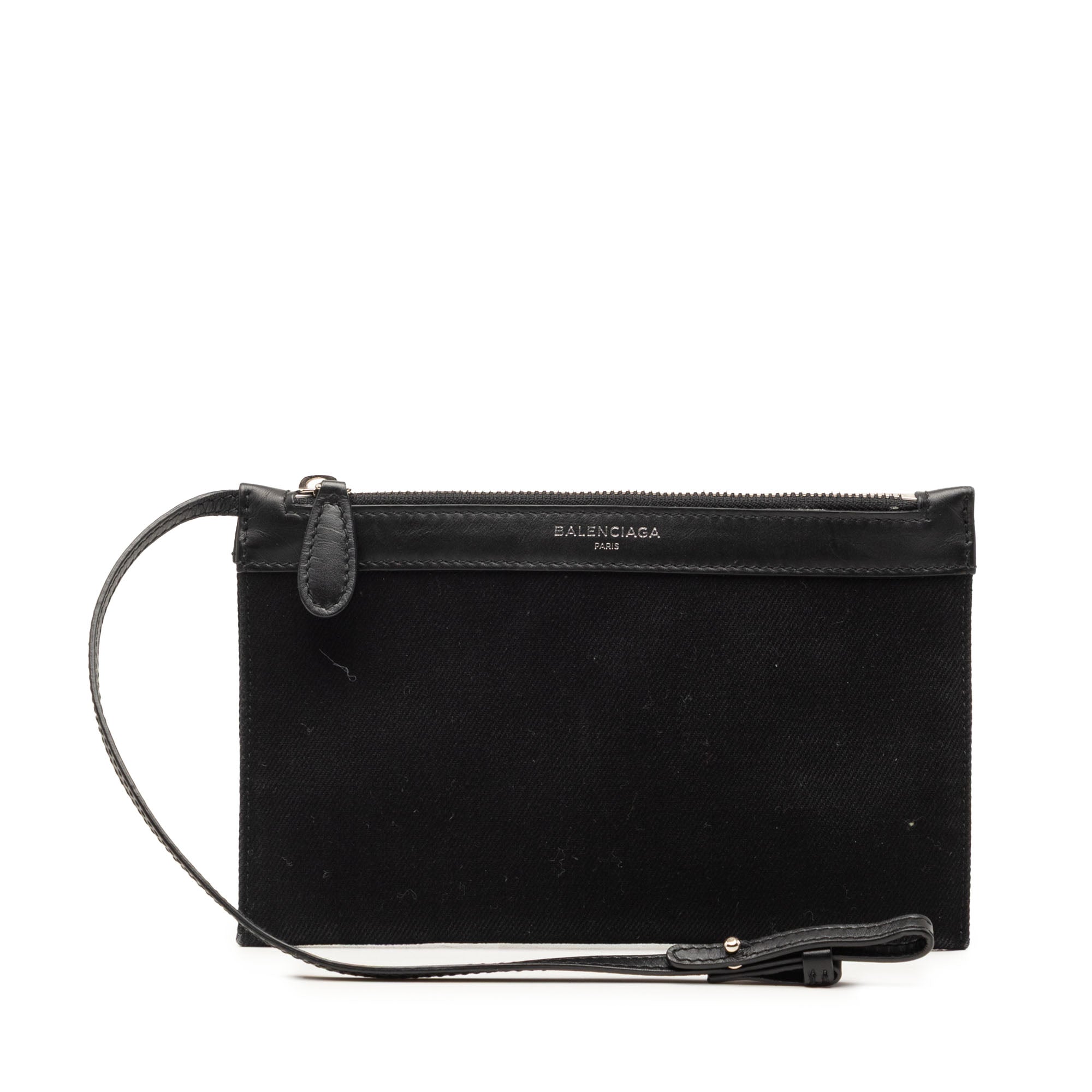 Canvas Navy Cabas Pouch - Image 1