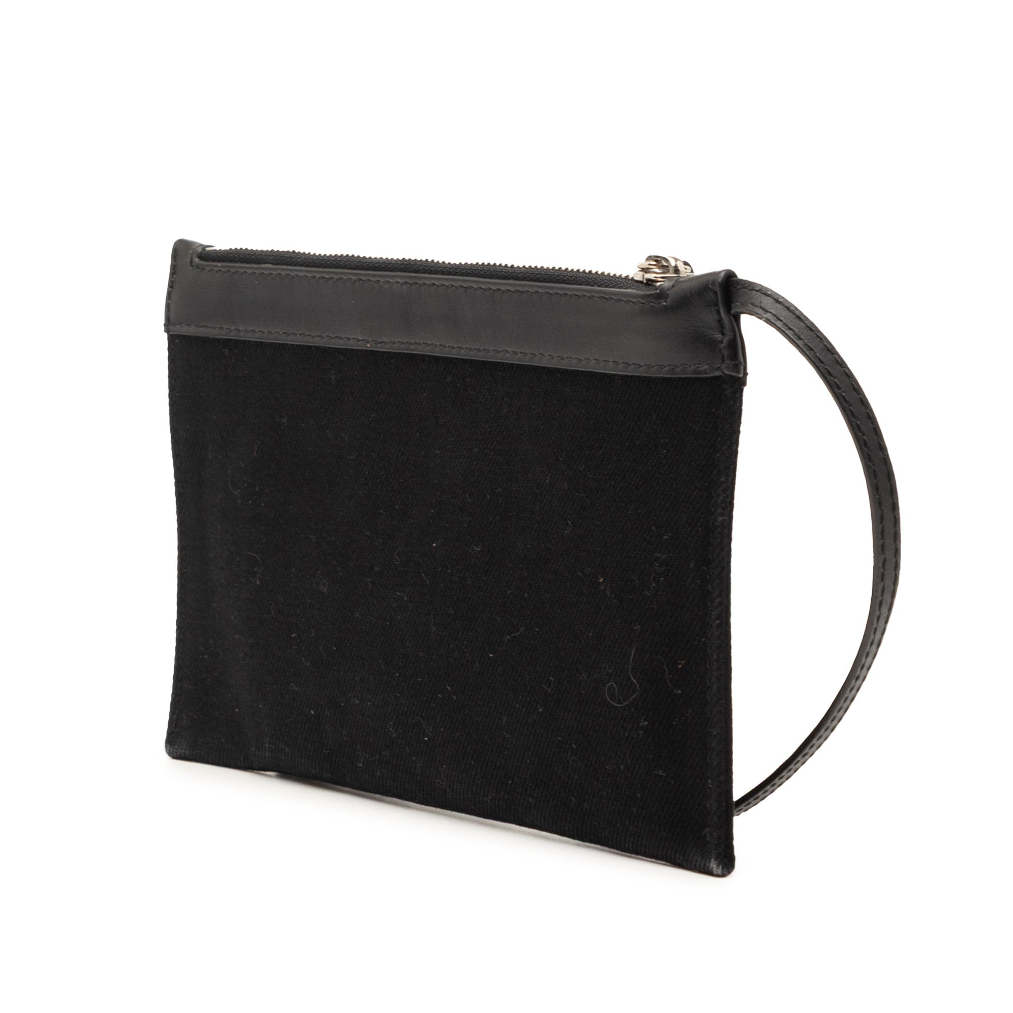 Canvas Navy Cabas Pouch - Image 2