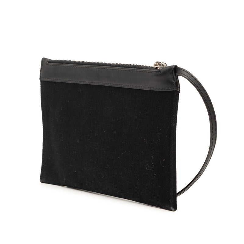 Canvas Navy Cabas Pouch - Image 2
