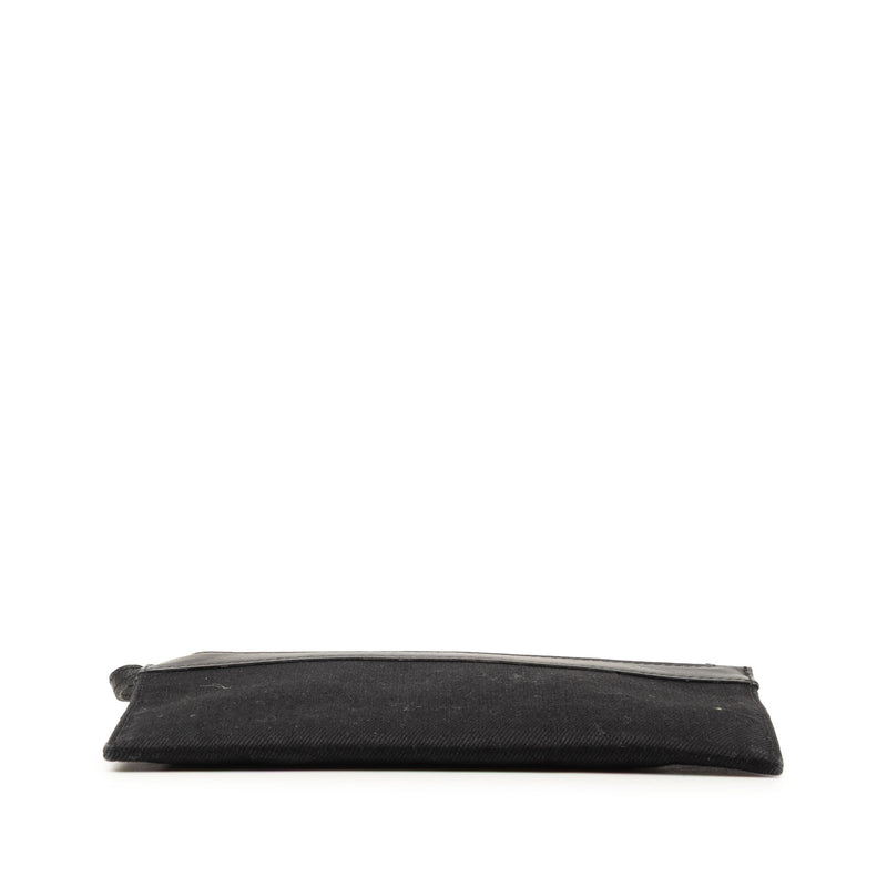 Canvas Navy Cabas Pouch - Image 3