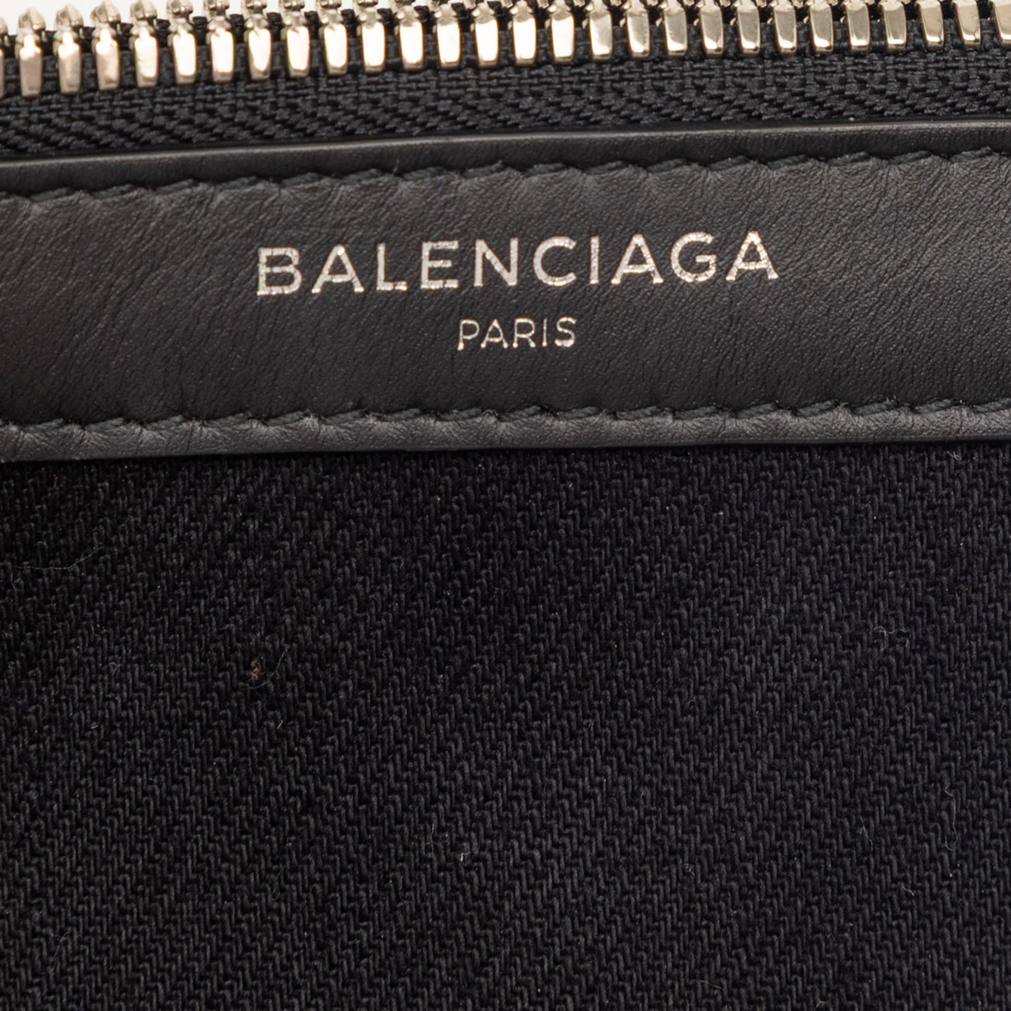 Canvas Navy Cabas Pouch - Image 5