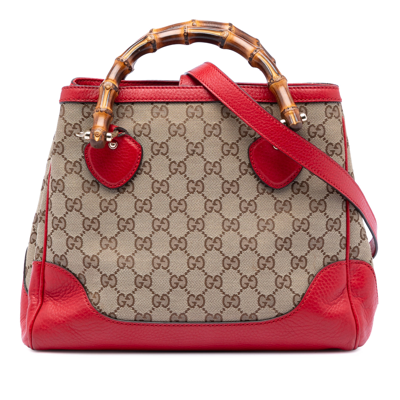 GG Canvas Bamboo Diana Top Handle Tote - Image 1