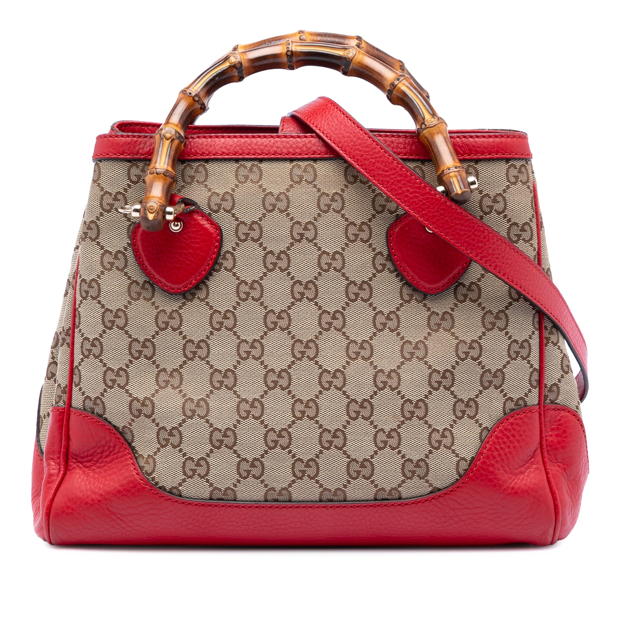 GG Canvas Bamboo Diana Top Handle Tote - Image 1
