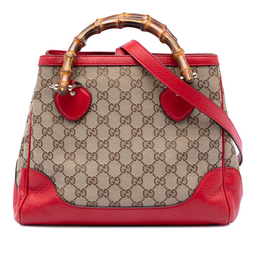 GG Canvas Bamboo Diana Top Handle Tote - Image 1