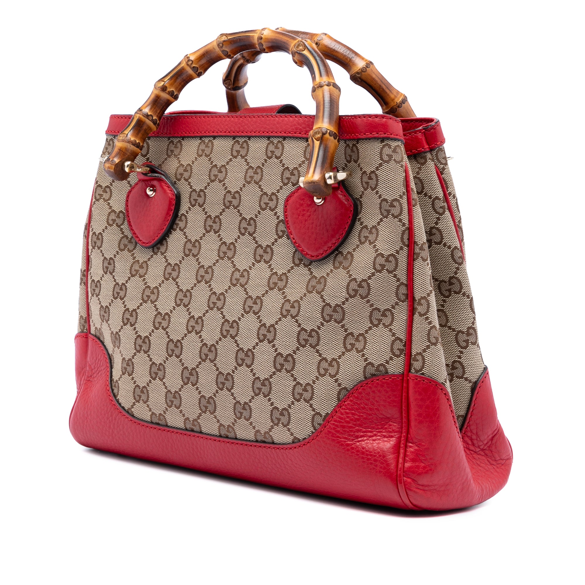 GG Canvas Bamboo Diana Top Handle Tote - Image 2