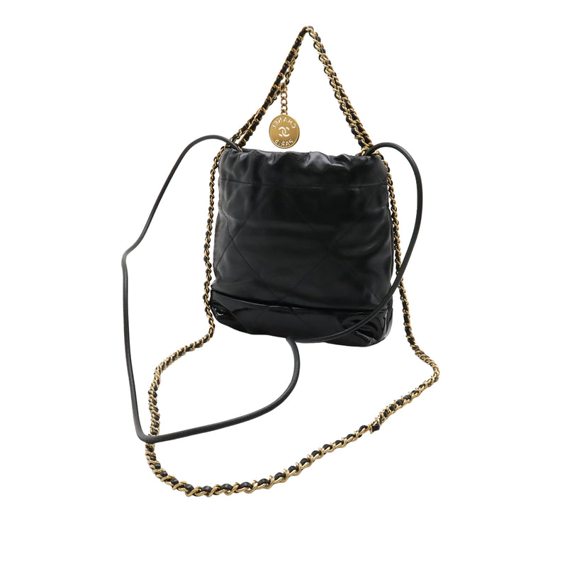 Mini Shiny Calfskin and Patent 22 Handbag - Image 2