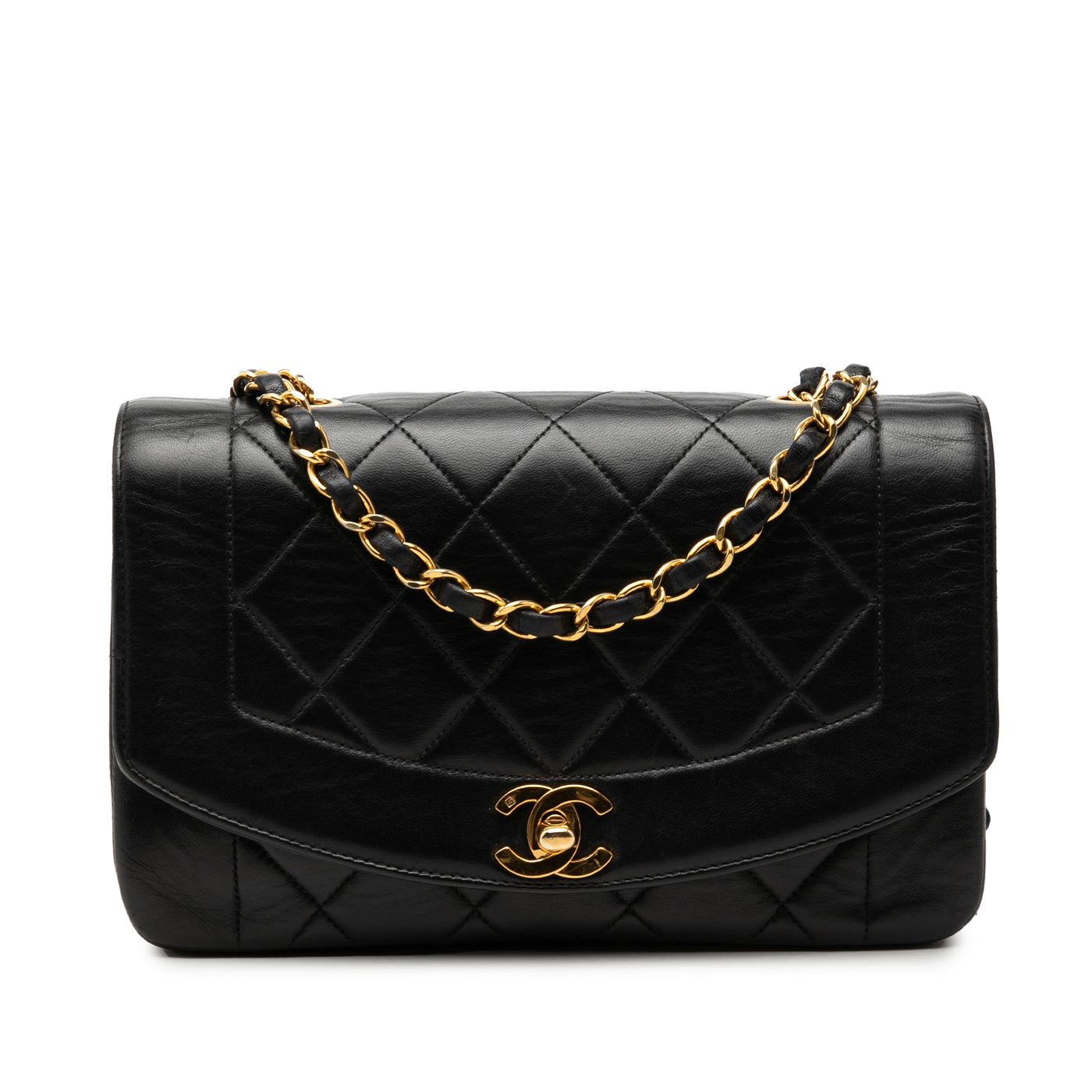 Small Lambskin Diana Flap - Image 1