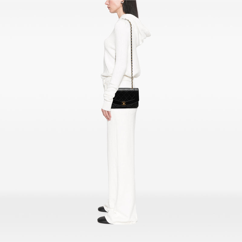Small Lambskin Diana Flap - Image 7