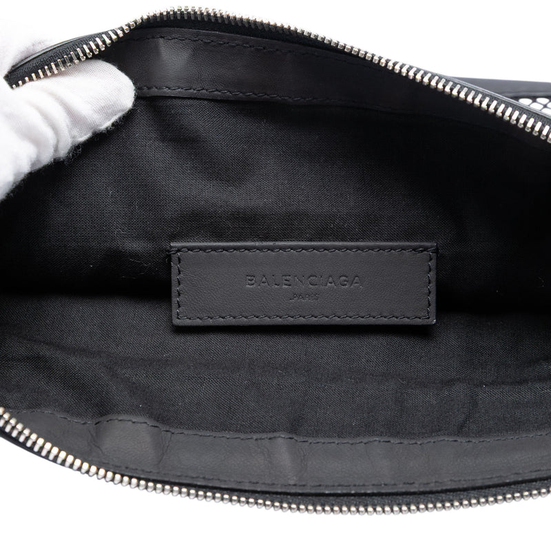Lambskin and Mesh Motocross Classic Clip M Clutch - Image 5