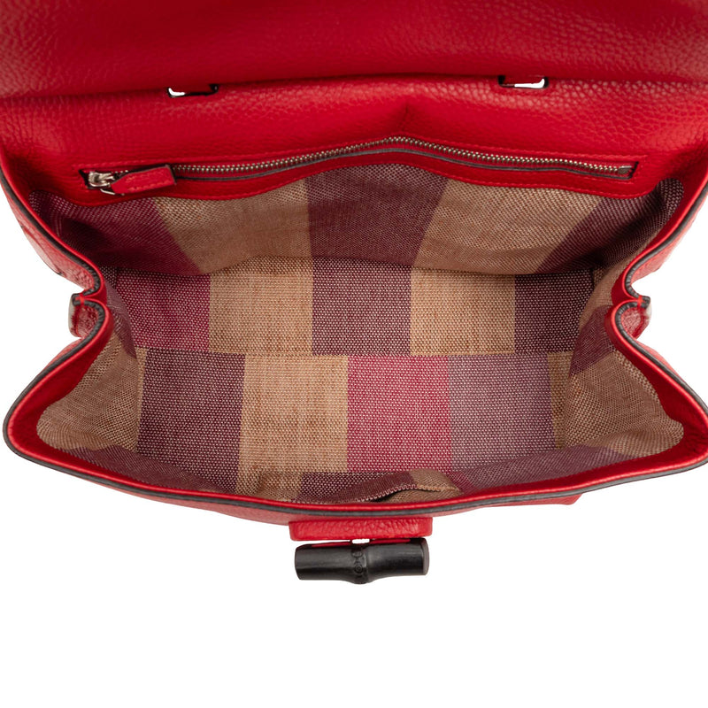Medium Calfskin Bamboo Daily Satchel - Image 4