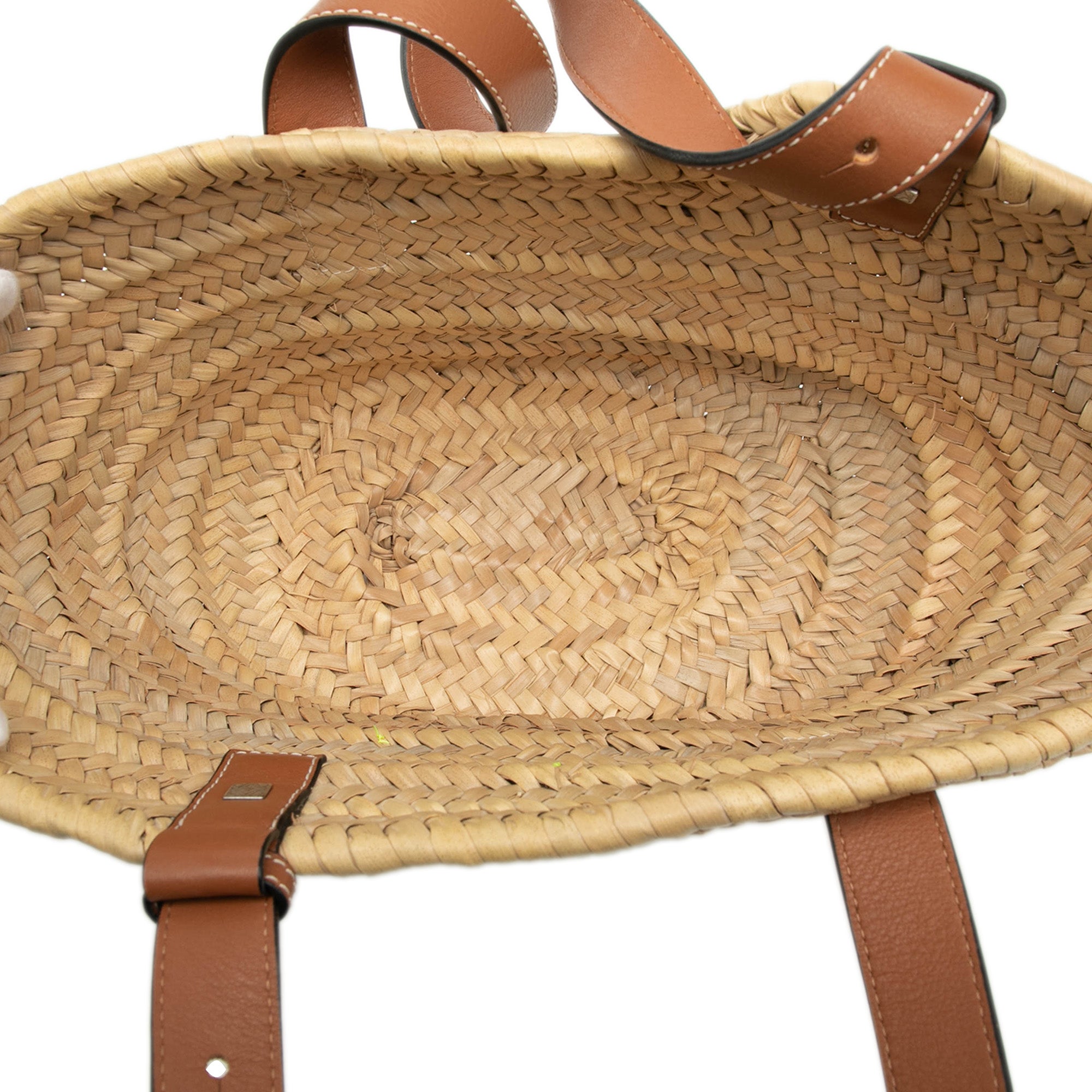 Paulas Ibiza Smiley Small Raffia Basket Tote - Image 4