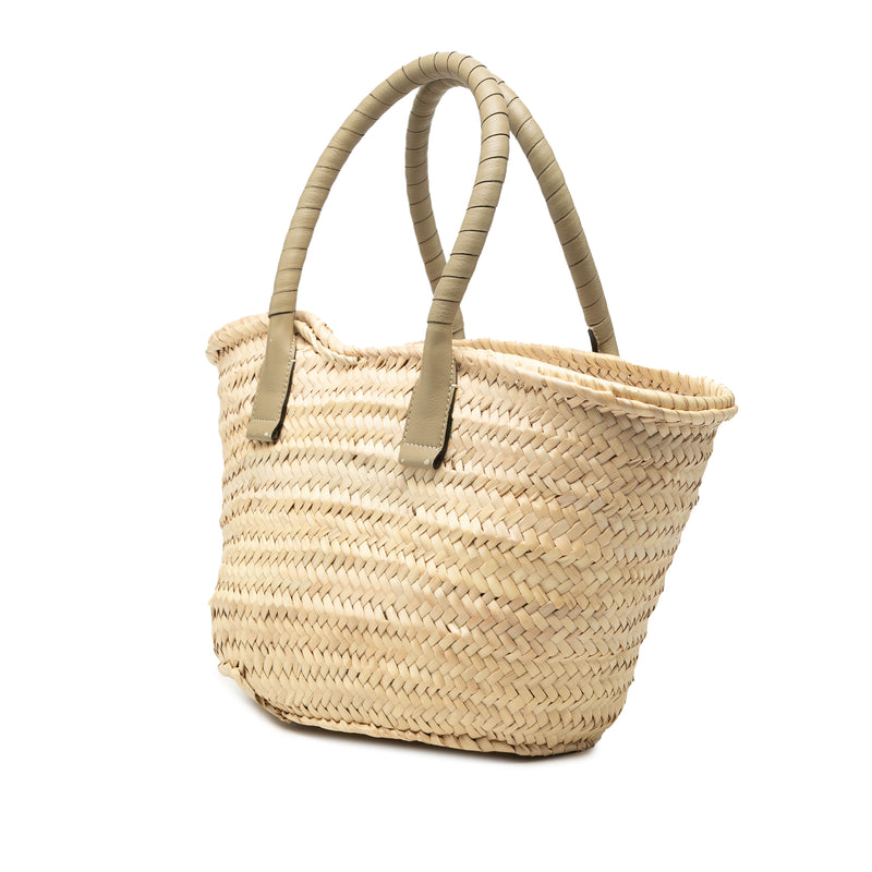 Medium Raffia Marcie Basket Tote - Image 2