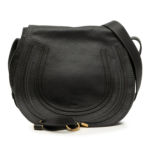Medium Grained Calfskin Marcie Saddle Crossbody - Image 1