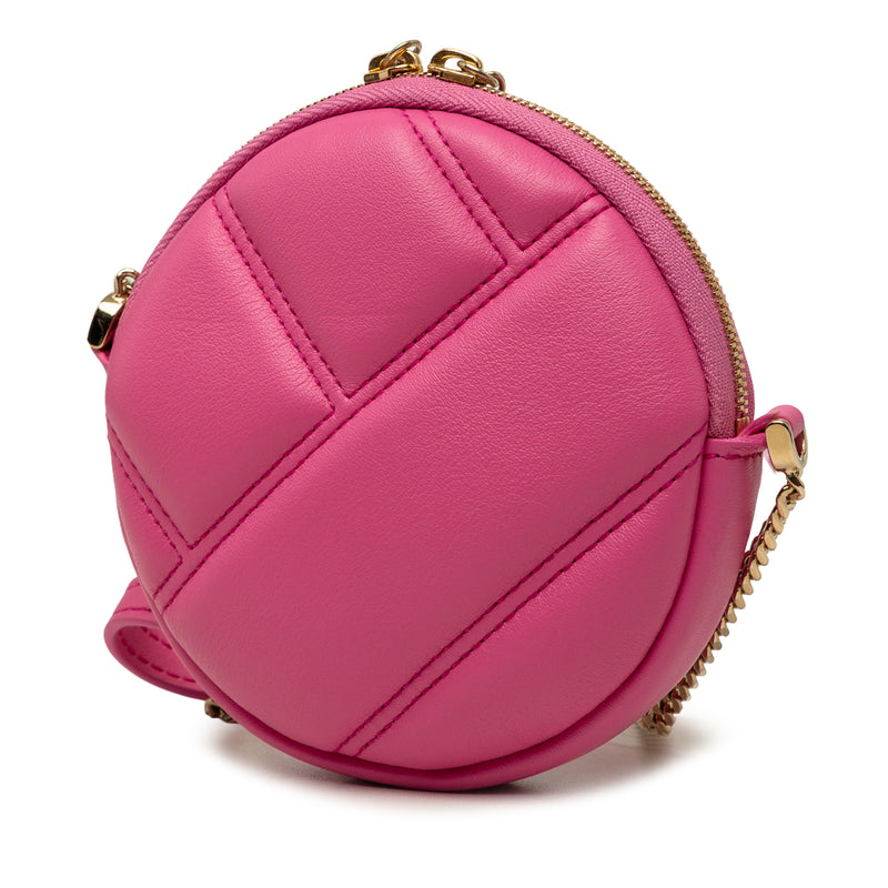 Leather Serpenti Cabochon Round Crossbody - Image 2