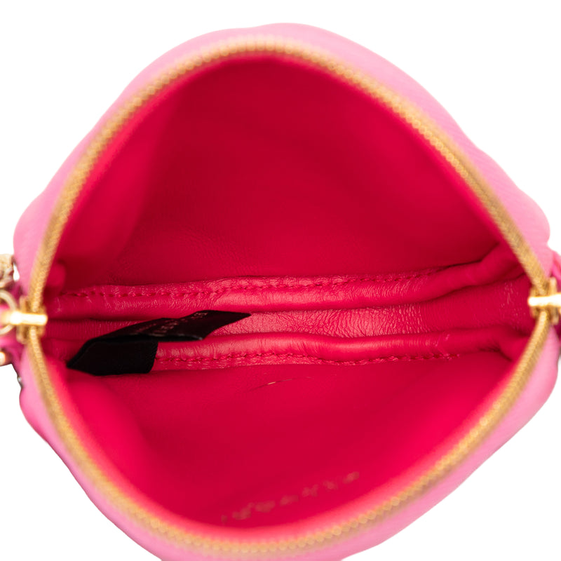 Leather Serpenti Cabochon Round Crossbody - Image 4