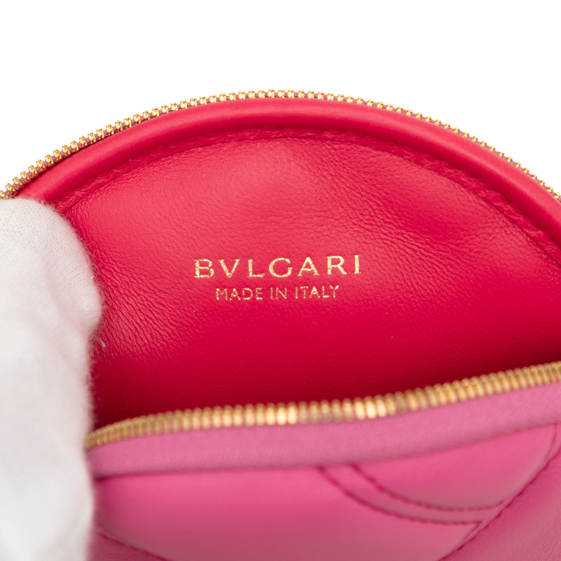 Leather Serpenti Cabochon Round Crossbody - Image 5