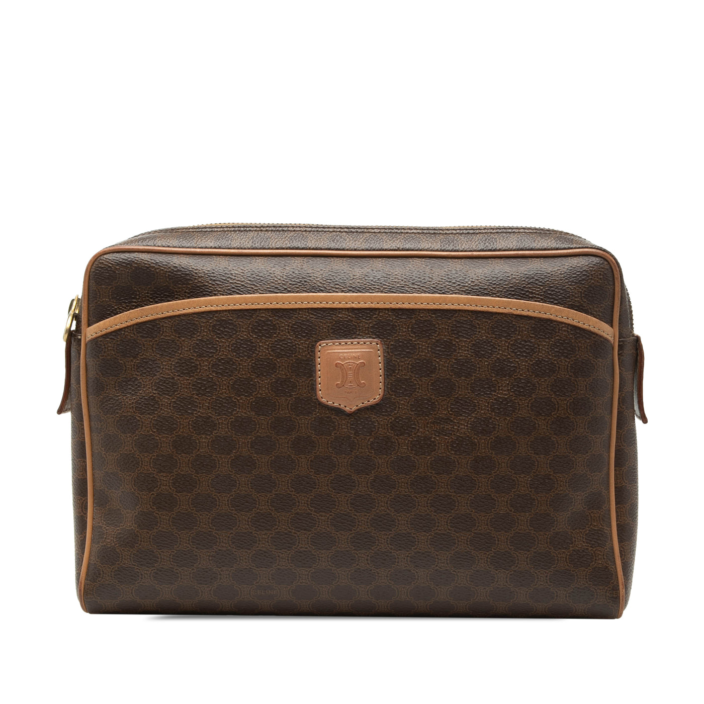 Macadam Coated Canvas Clutch - Image 1