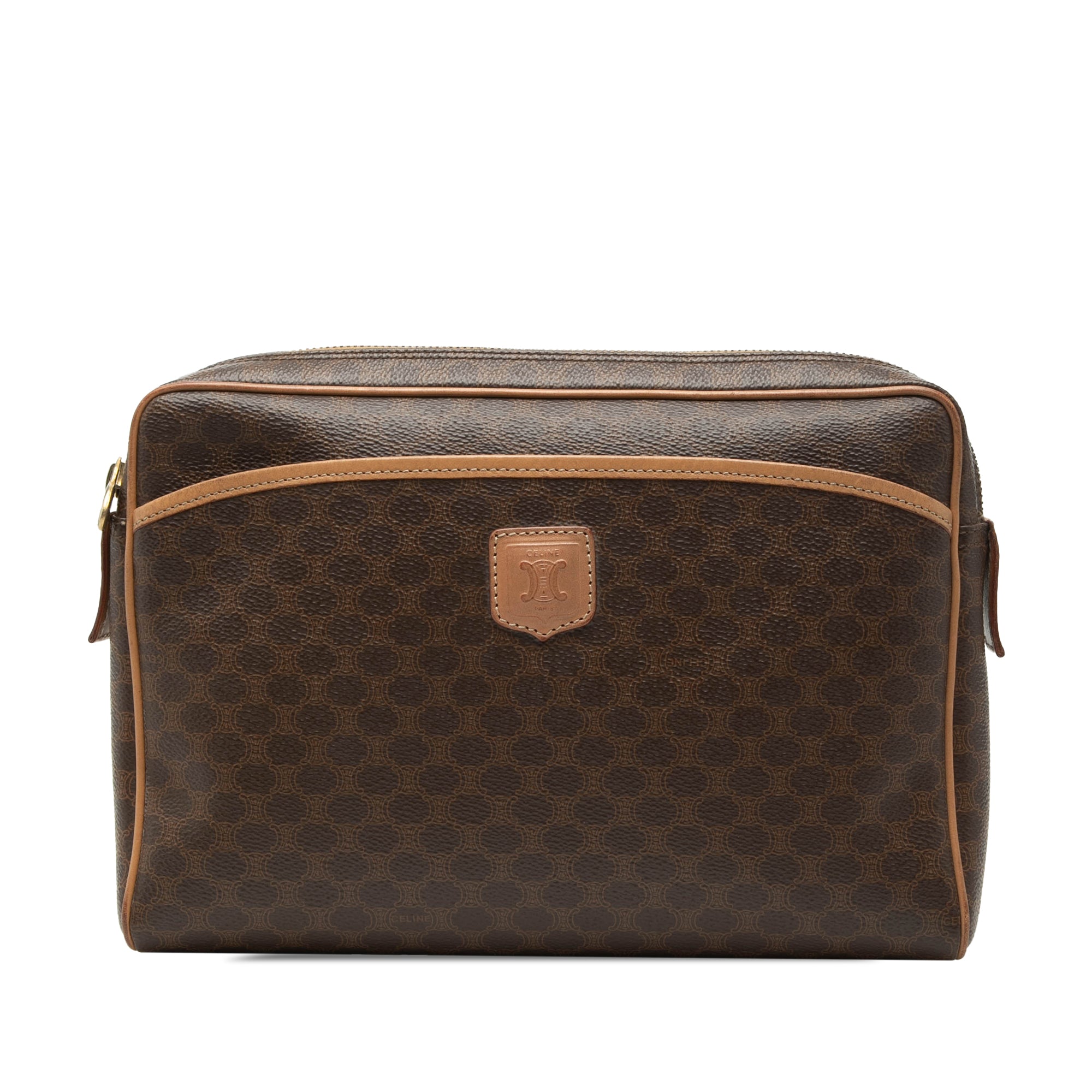Macadam Coated Canvas Clutch - Image 1
