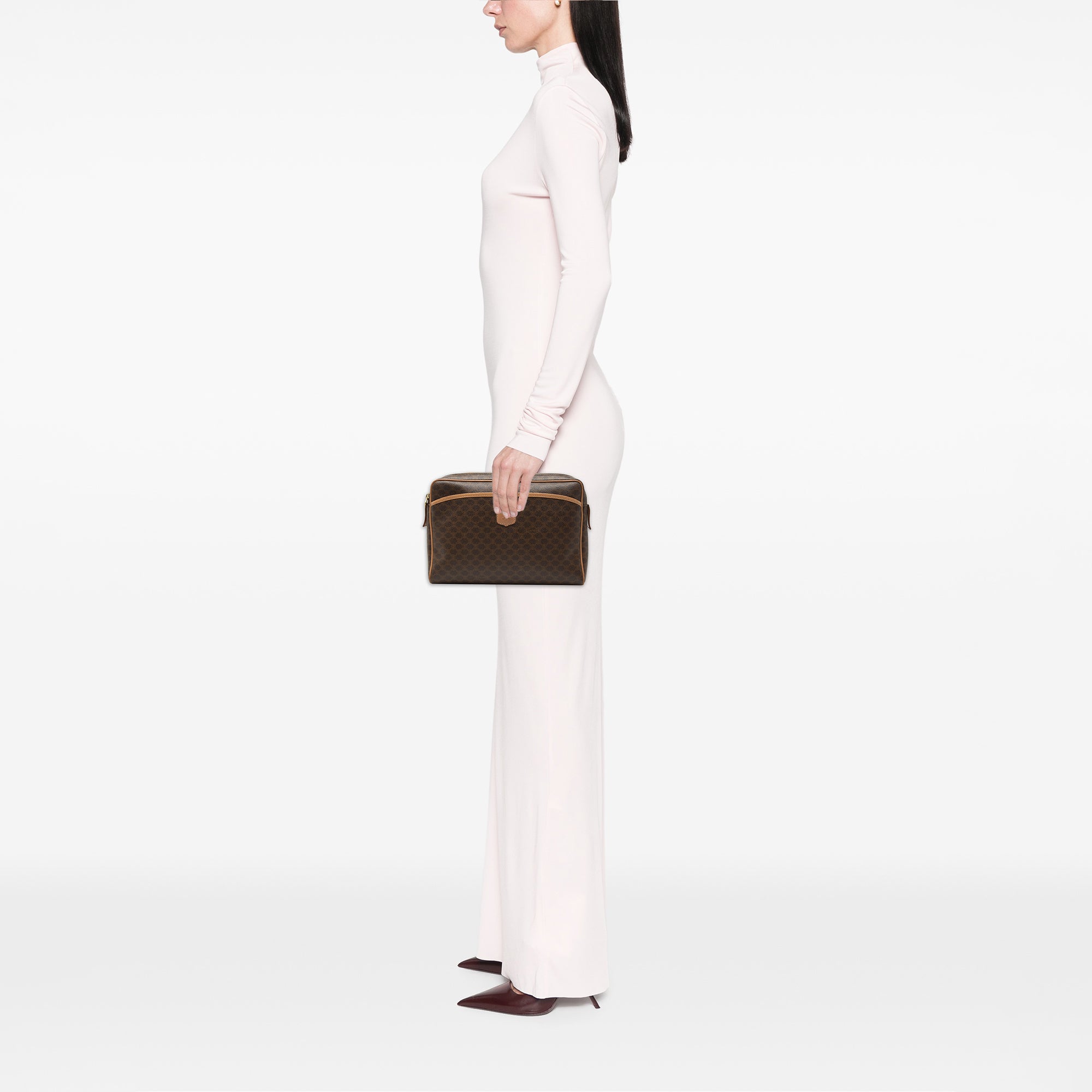 Macadam Coated Canvas Clutch - Image 6