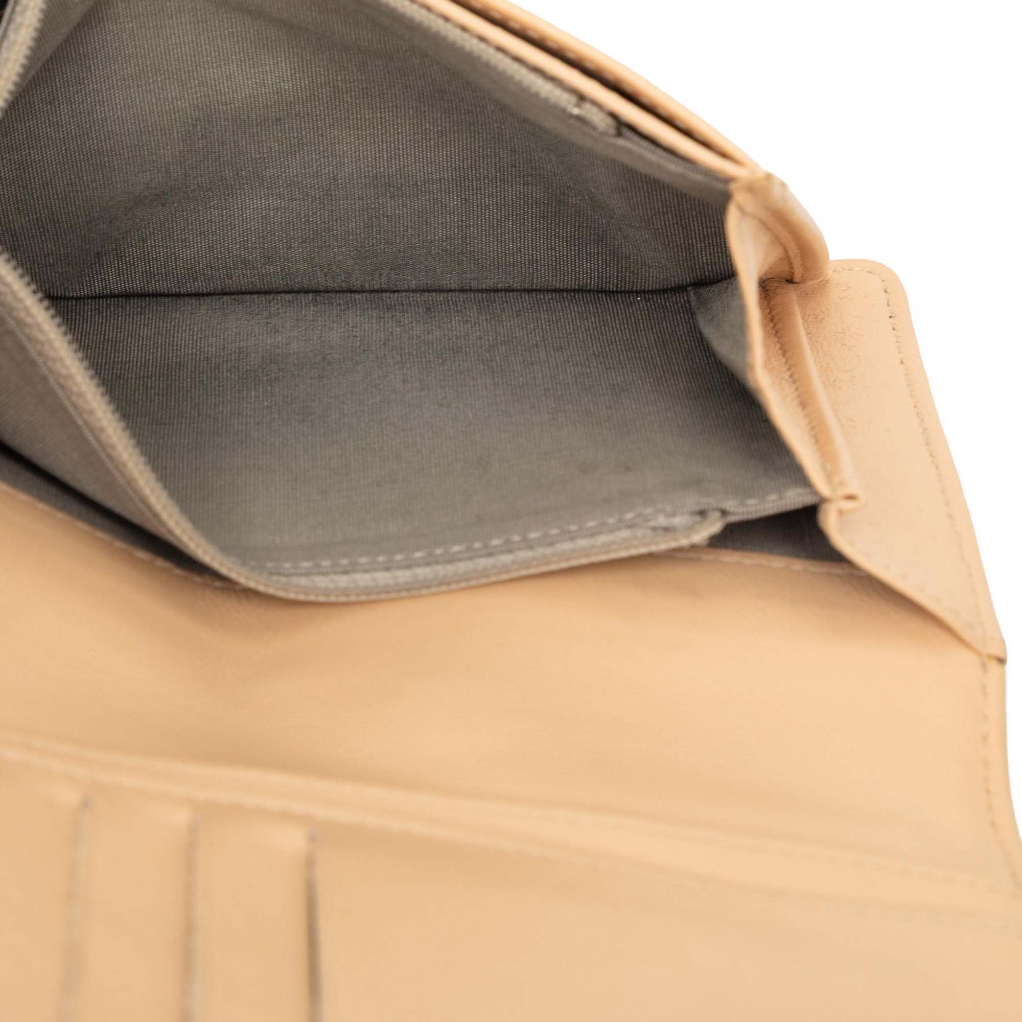 CC Caviar Bifold Long Wallet - Image 4