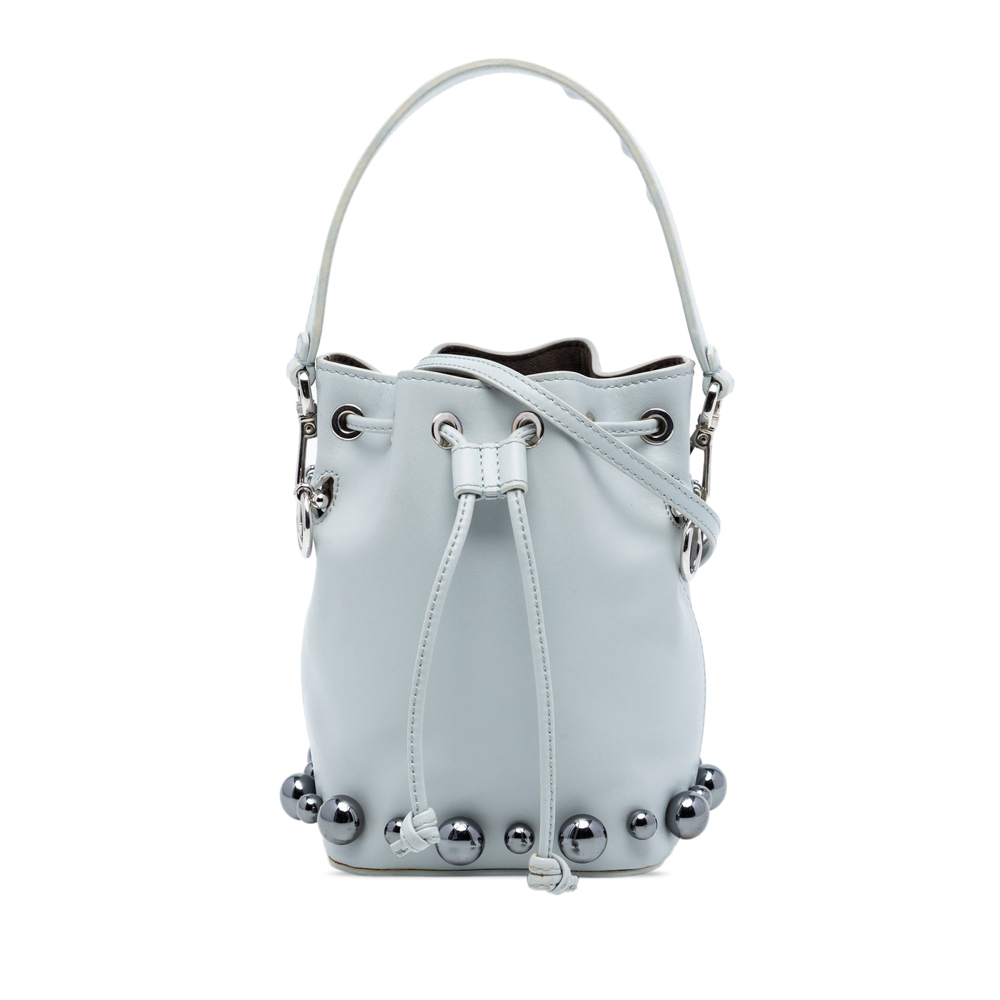 Mini Leather Pearl Mon Tresor Bucket Bag - Image 1