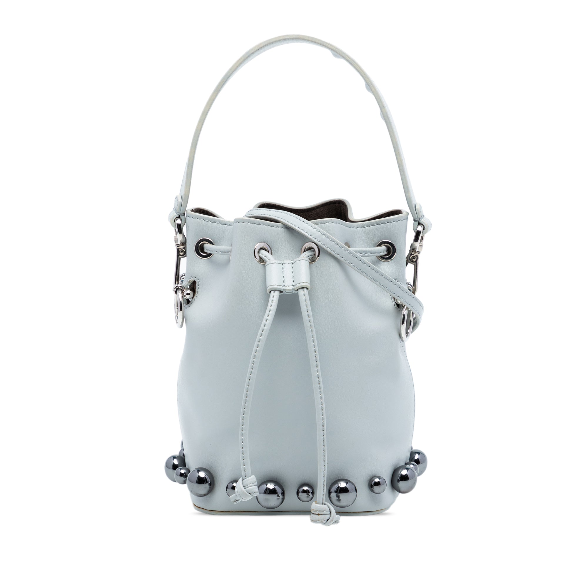 Mini Leather Pearl Mon Tresor Bucket Bag - Image 1
